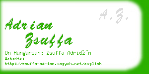 adrian zsuffa business card